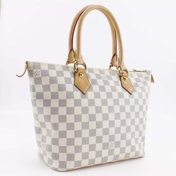 LOUIS VUITTON Saleya PM Handbag N51186 White Damier Azur Canvas Women - Picture 3 of 12